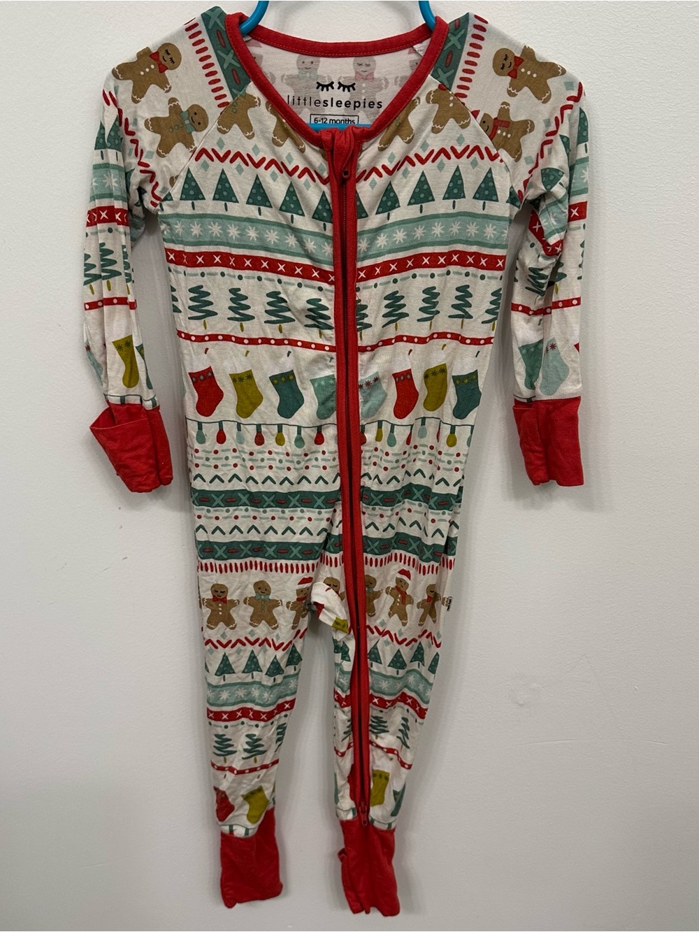 Little Sleepies Fair Isle Christmas Onesie